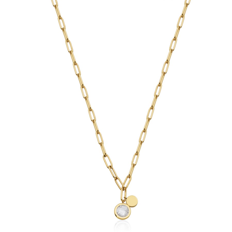 Collier pour femme en stainless. zircon