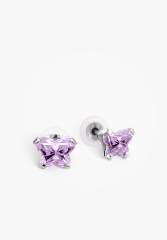 Boucles d'oreilles pour enfant en argent 925, juin