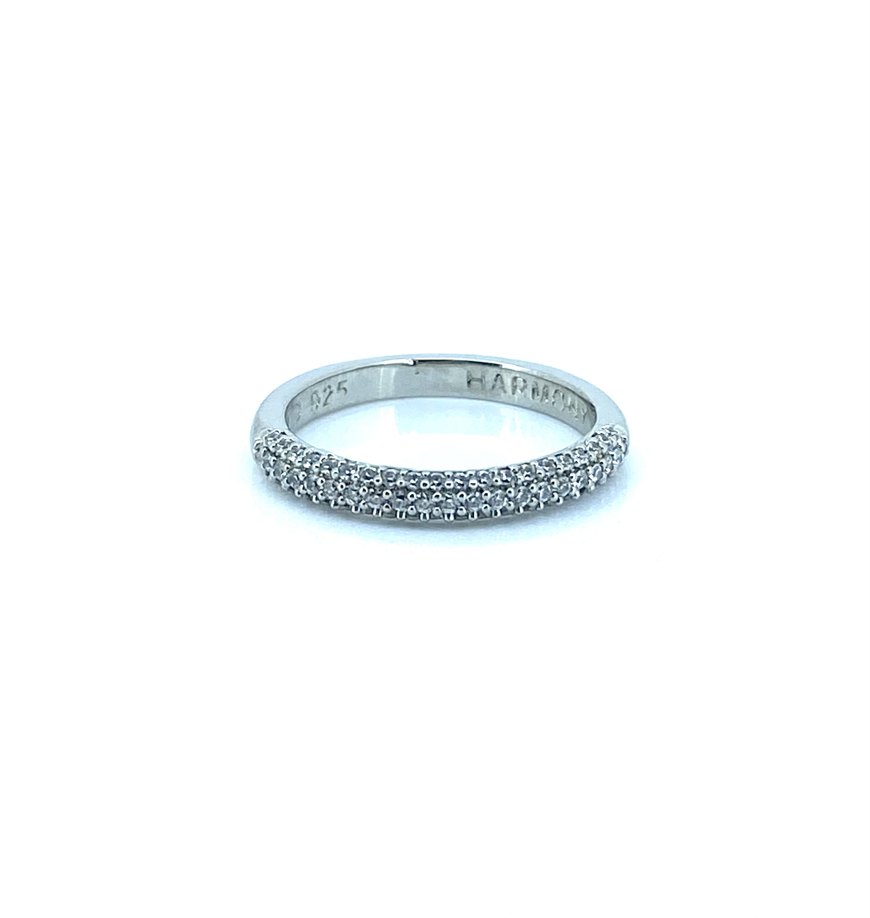Bague pour femme en argent 925, zircons, avril
