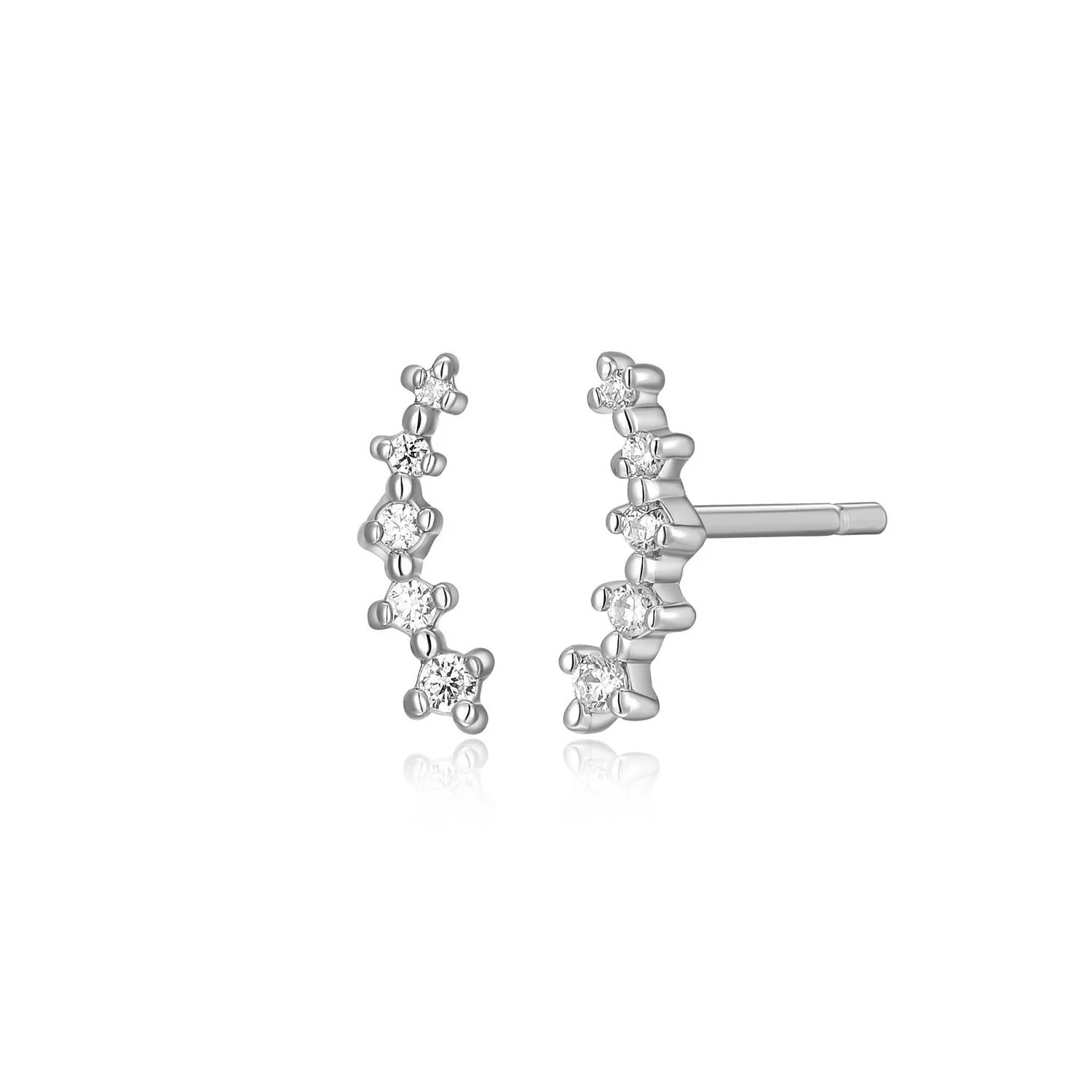 Boucles d'oreilles pour femme en argent 925, 0.10 carat de diamants laboratoires - R2ARFQKH00 - M by Monte Luna
