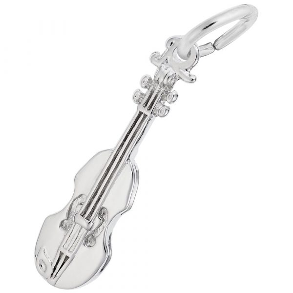 Pendentif en argent 925, violon