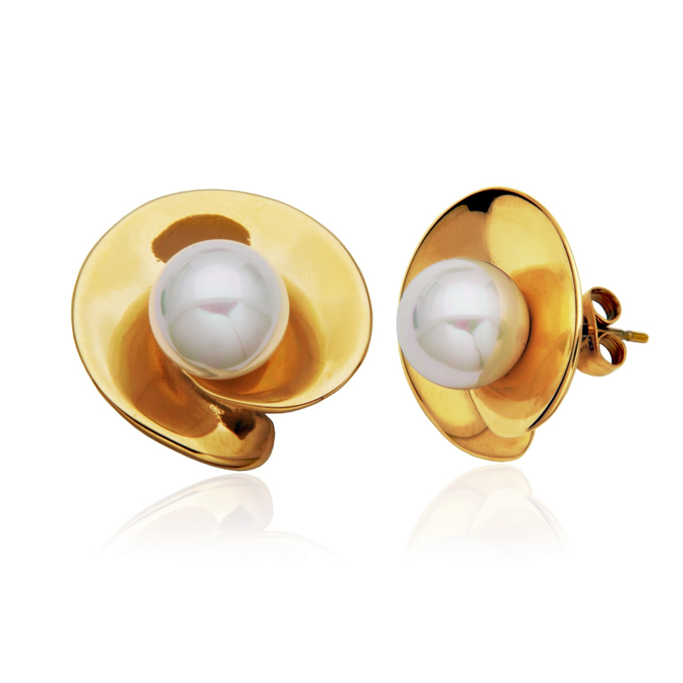 Boucles d'oreilles pour femme en stainless, perles - T2XH240200 - Steelx