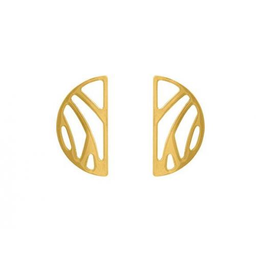 Boucles d'oreilles pour femme en brass, 30mm, perroquet - 70318891900000 - Les Georgettes