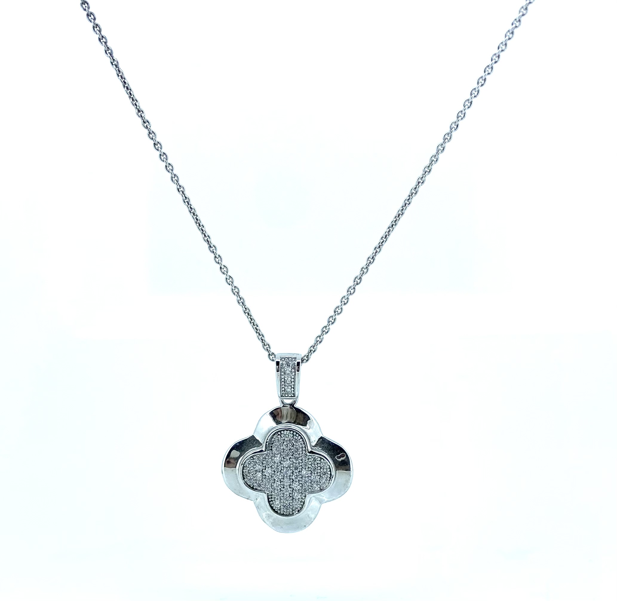Pendentif pour femme en argent 925, cubic zirconium