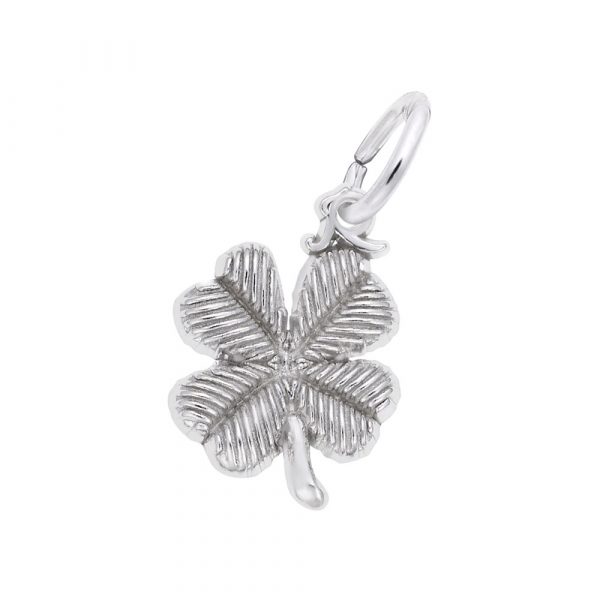 Pendentif en argent 925, trèfle à 4 feuilles