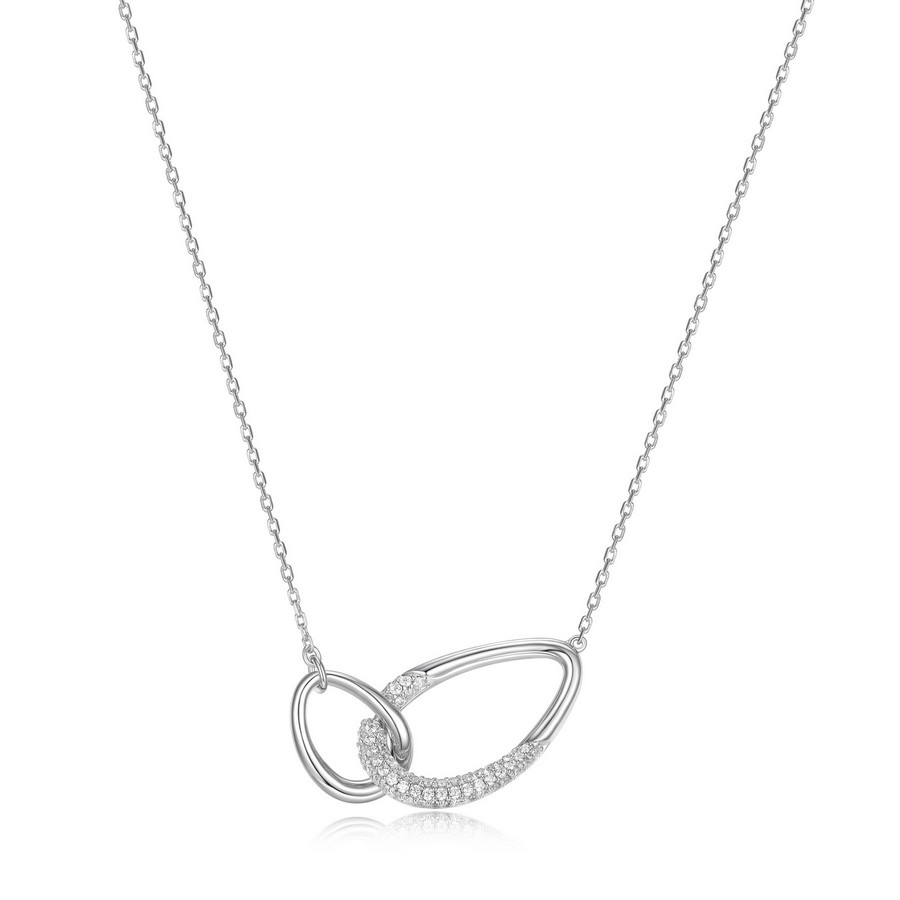 Pendentif pour femme en argent 925, zircons