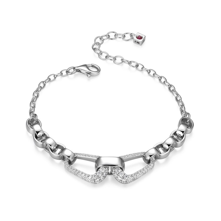 Bracelet pour femme en argent 925, cubic zirconium - R1LAQA004R - ELLE