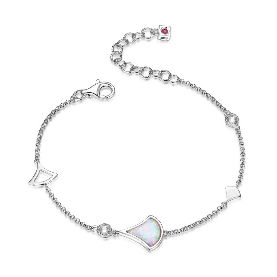 Bracelet pour femme en argent 925, zircon