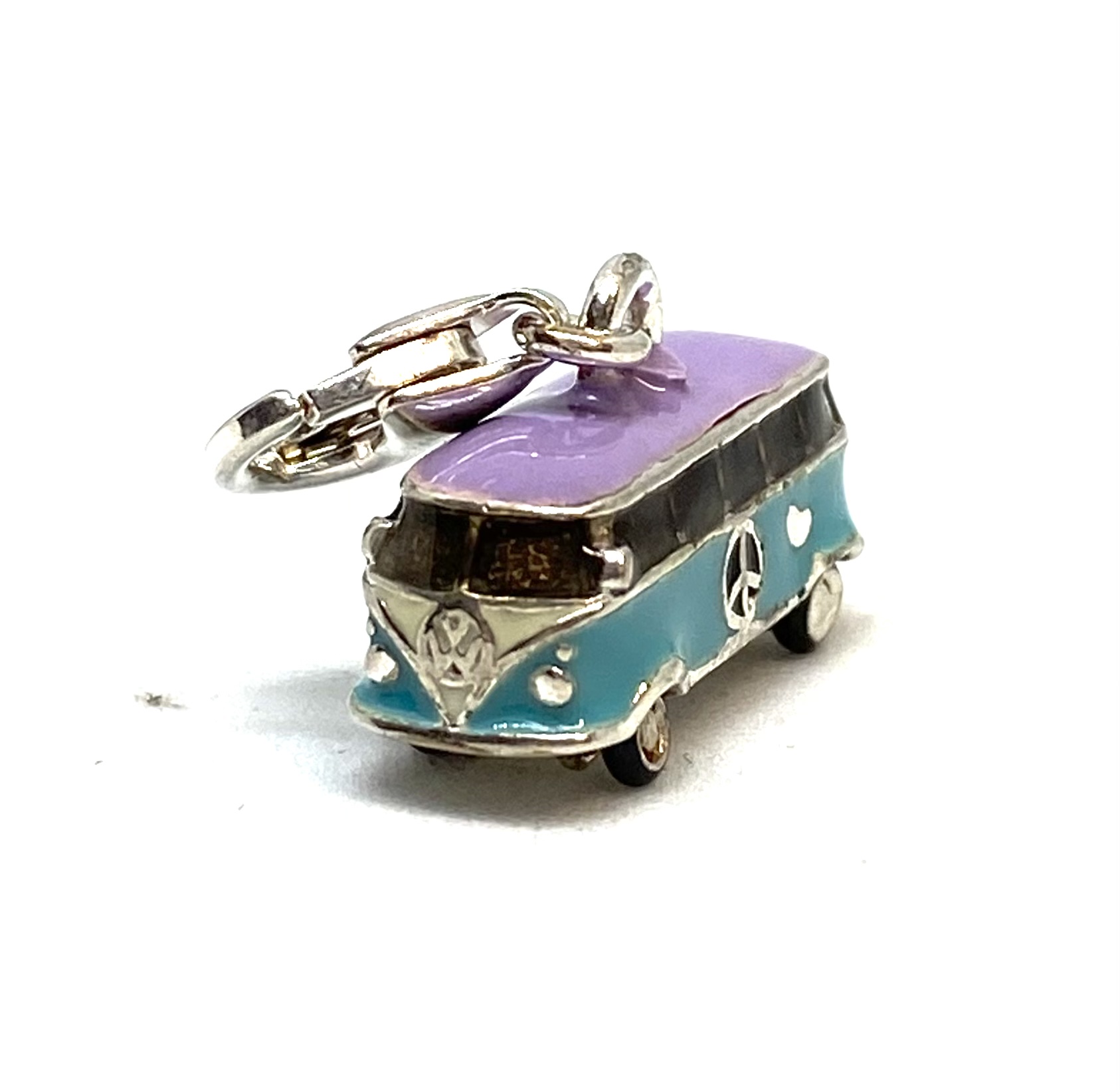 Breloque en argent 925, minivan