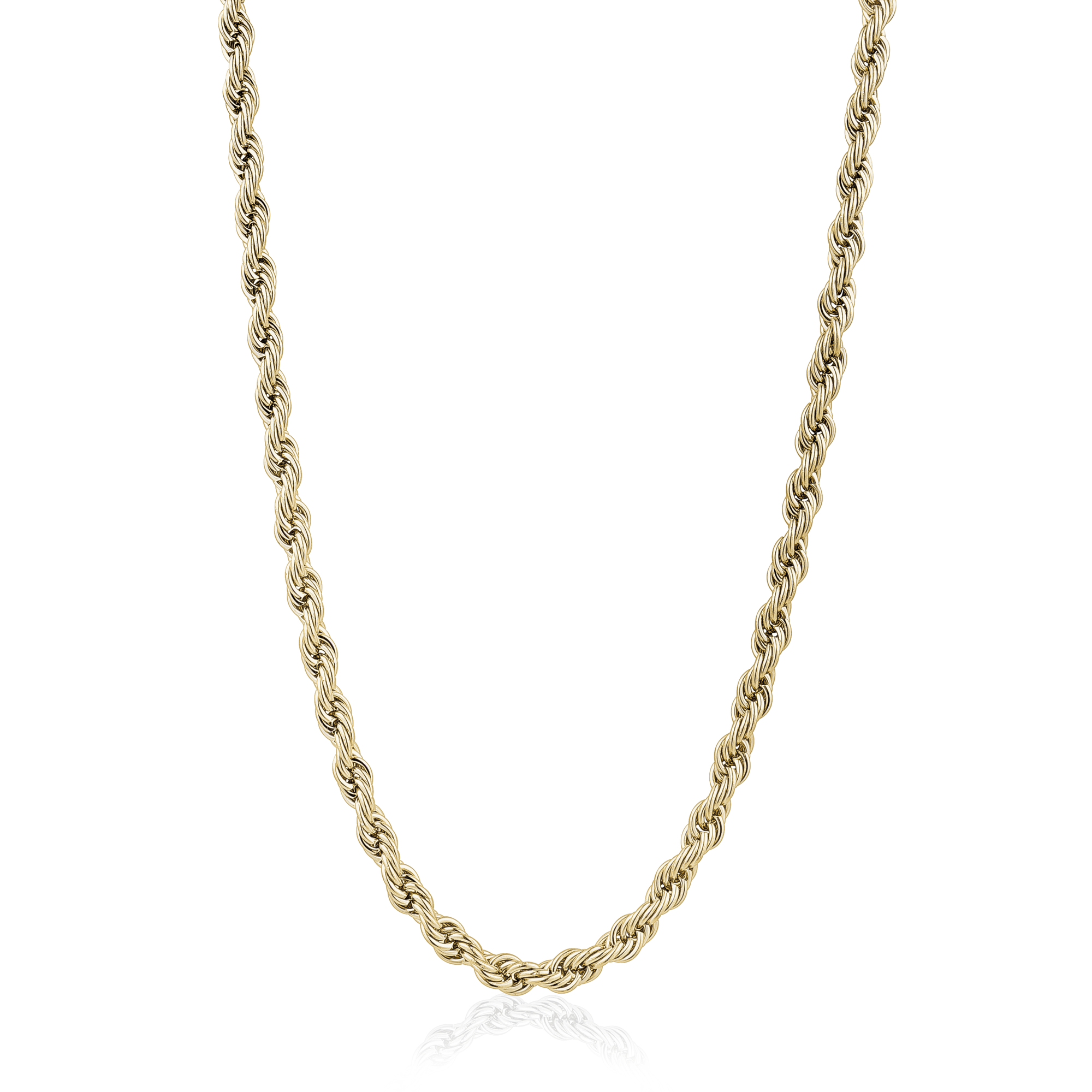 Chaine en stainless, torsade, 3mm