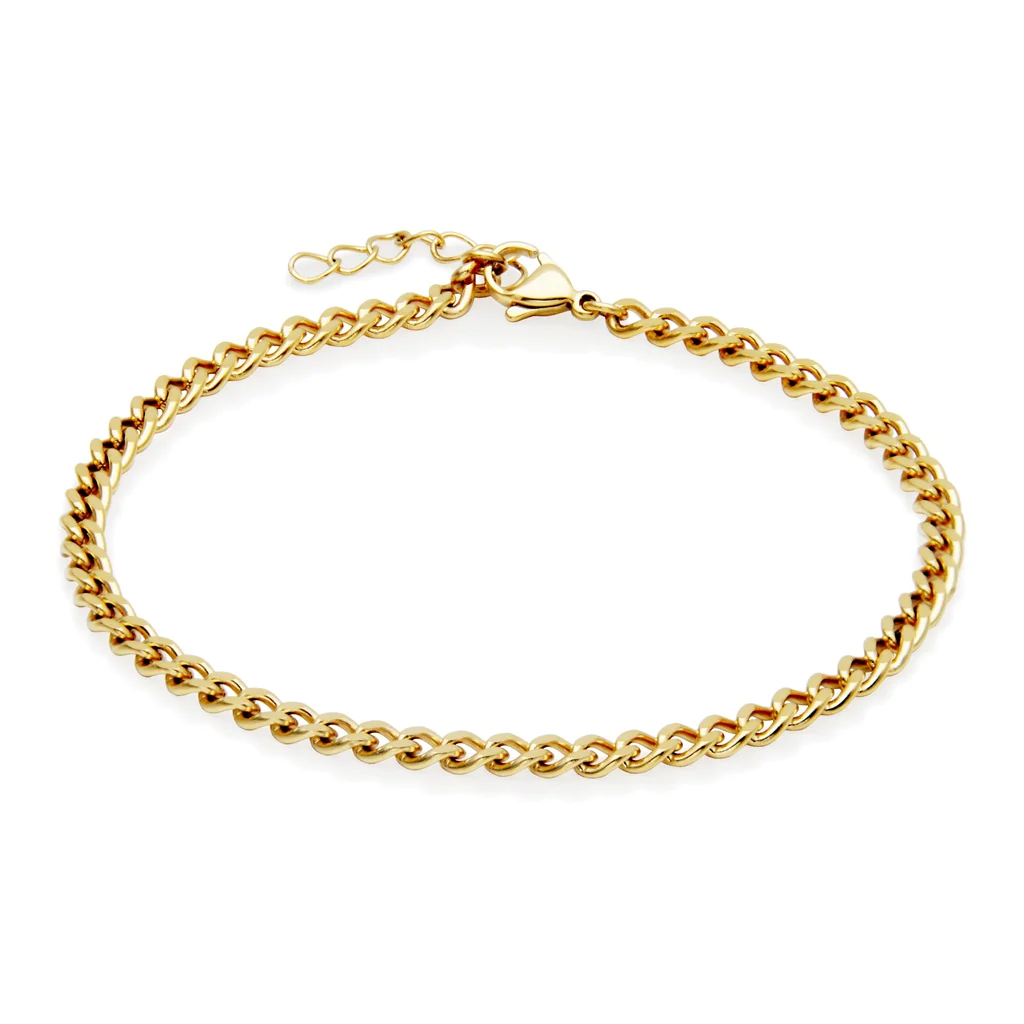 Chevillère pour femme en stainless, gourmette
