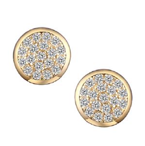 Boucles d'oreilles pour femme en argent 925, zircons