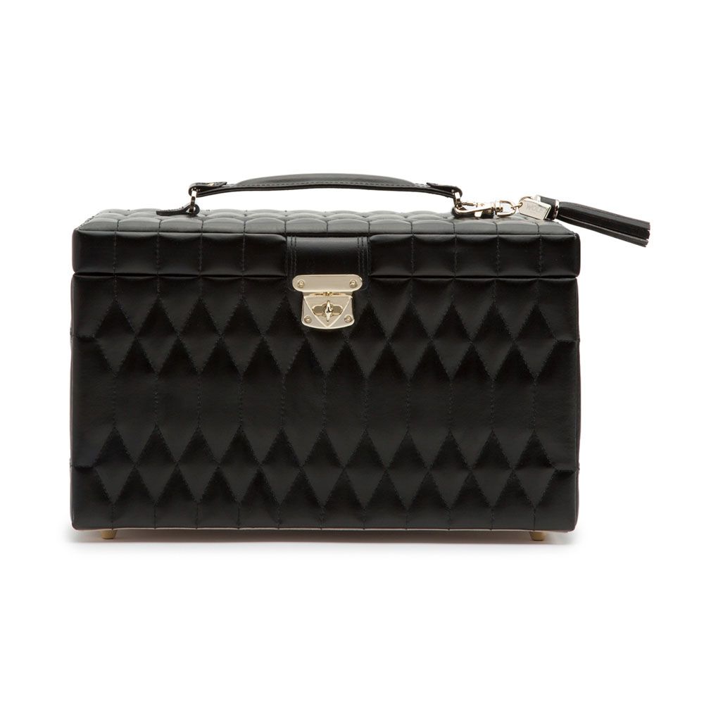 Coffre de bijoux en cuir véritable, Caroline, Large - 329671 - Wolf