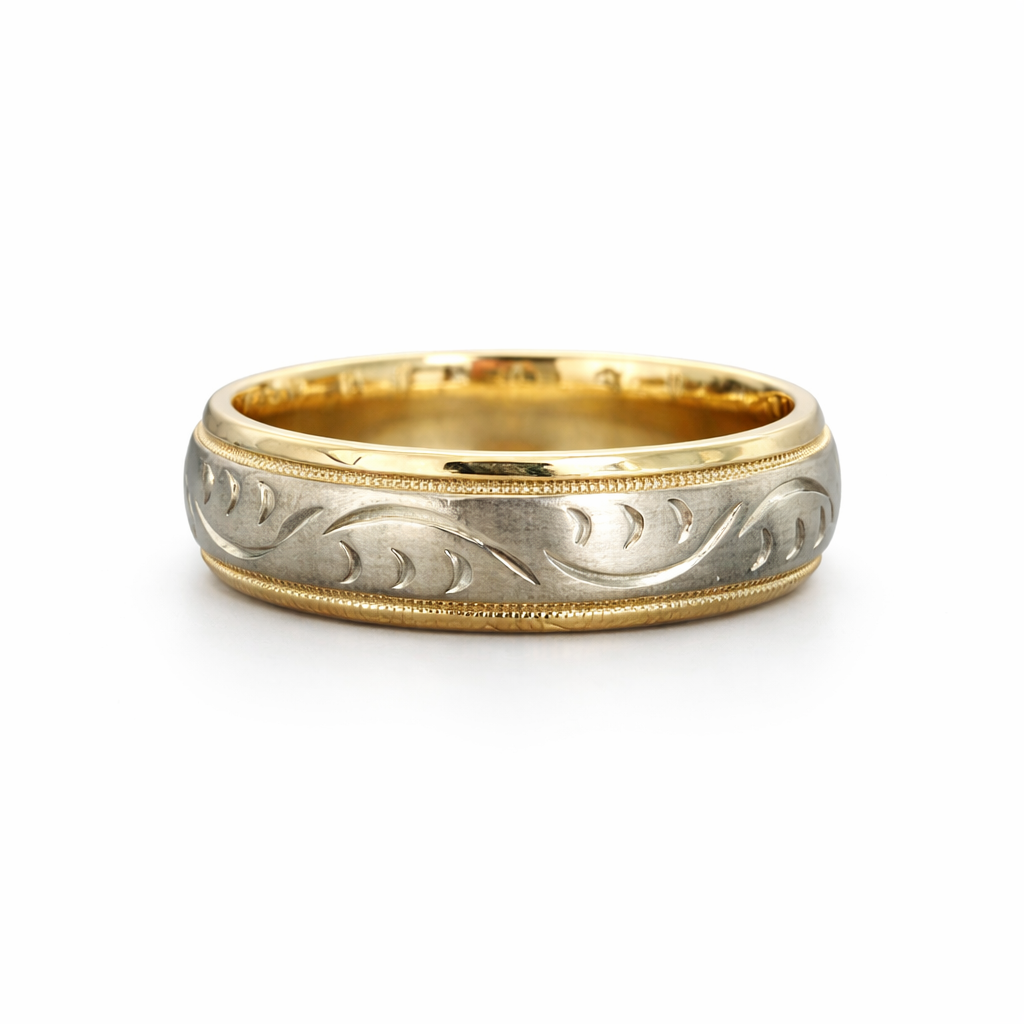 Jonc pour homme en or 10k - JC501 - REC