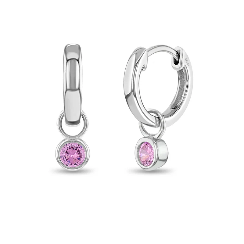 Boucles d'oreilles pour enfant en argent 925, cubic zirconium - SS-03-00800 - In Season Jewelry