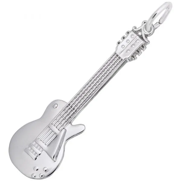 Pendentif en argent 925, guitare électrique - 10-8221-000 - Rembrandt Charms