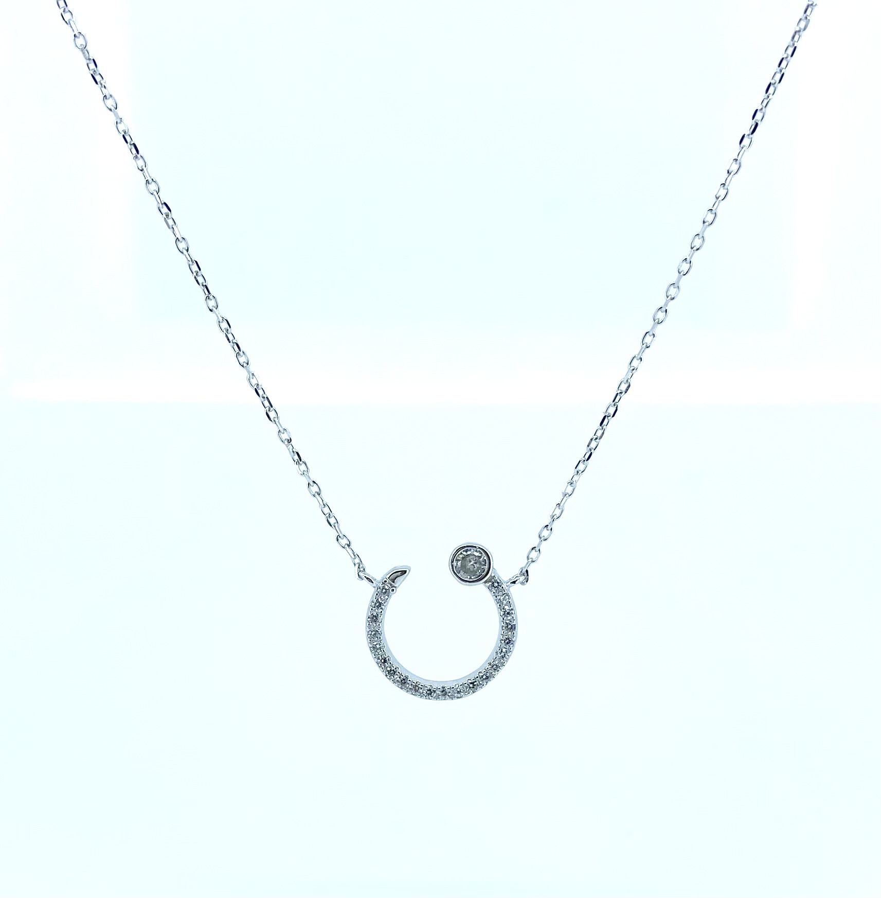 Pendentif pour femme en argent 925, cubic zirconium