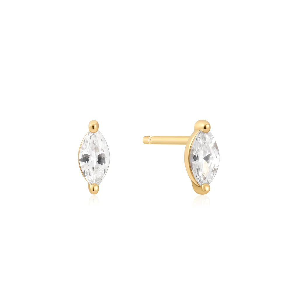 Boucles d'oreilles pour femme en argent 925, cubic zirconium - E059-02G - Ania Haie