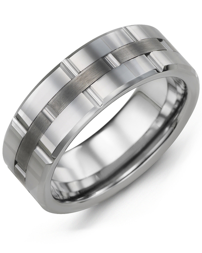 Bague pour homme en tungstène - MGY800TT - Madani