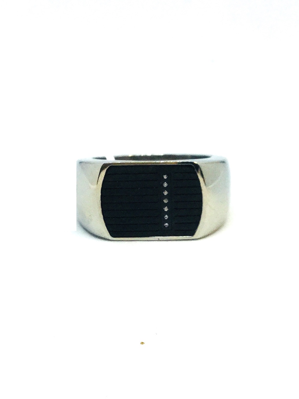 Bague stainless, 7 pierres