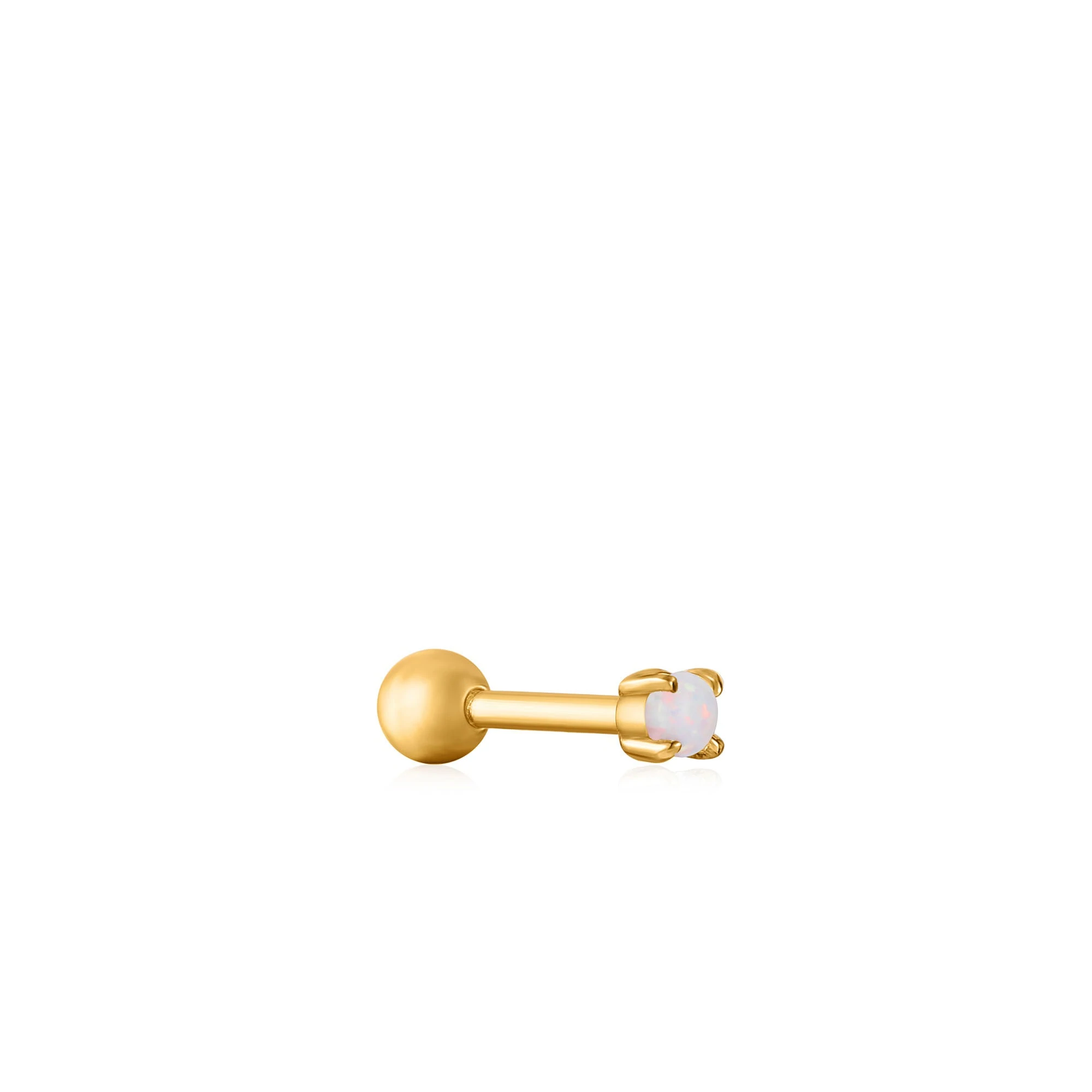 Boucle d'oreille vissée pour femme en argent 925 - E034-01G - Ania Haie