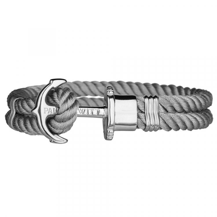 Bracelet perlon double, ancre