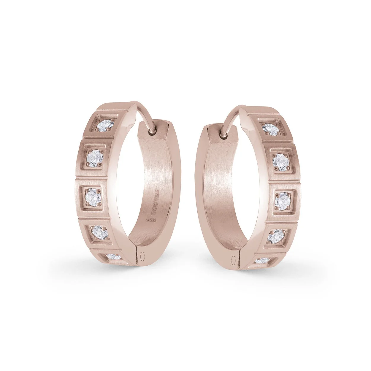 Boucles d'oreilles pour femme en stainless, cubic zirconium - SEA339 - Italgem
