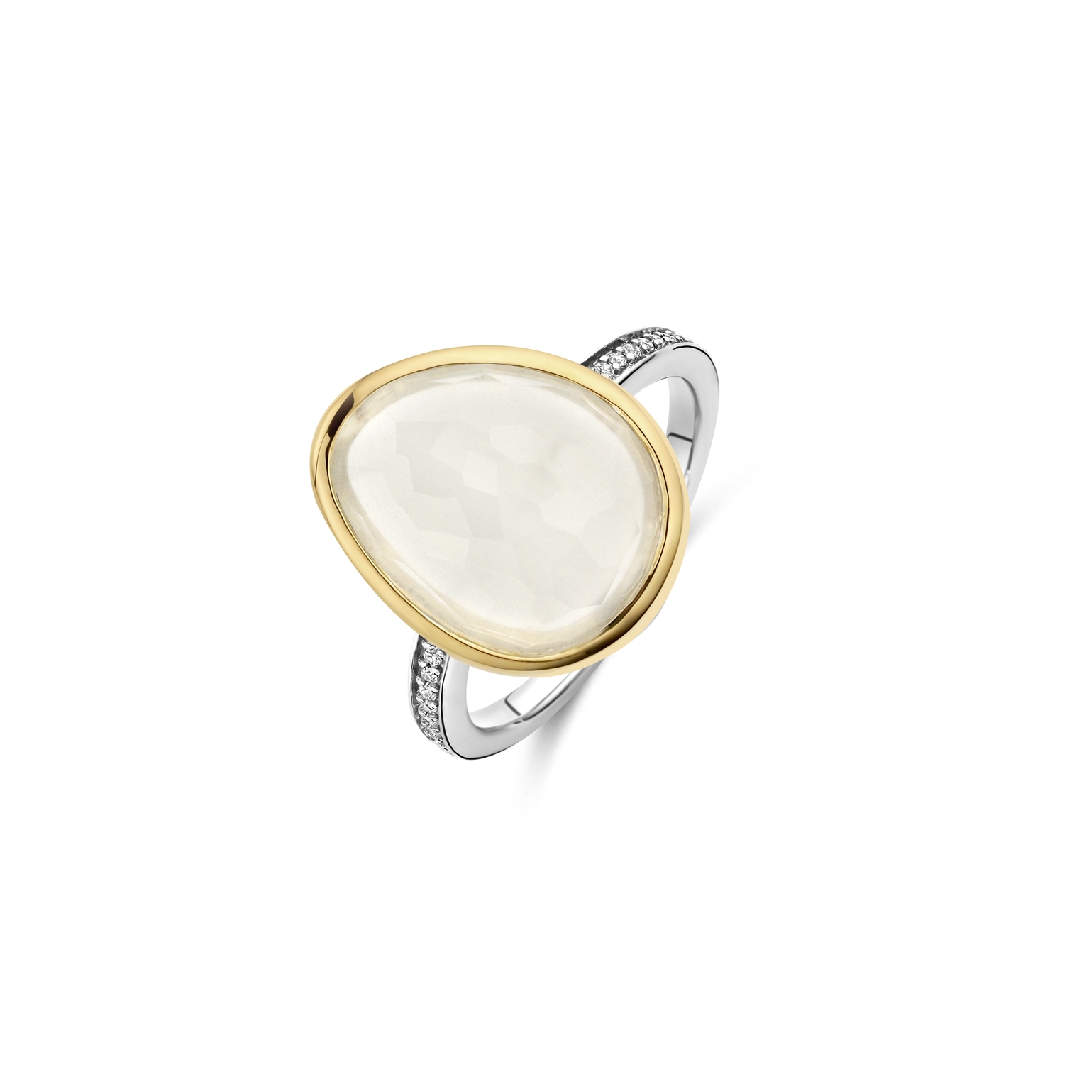Bague pour femme en argent 925, cubic zirconium - 12386MW/52 - Ti Sento Milano