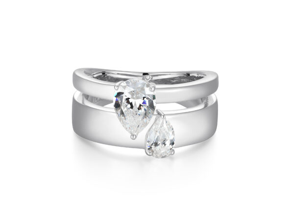 Bague pour femme en argent 925, cubic zirconium - R4AT7B00AC - Reign