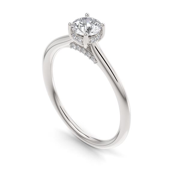 Bague pour femme en or 14k, 0.35 carat de diamants
