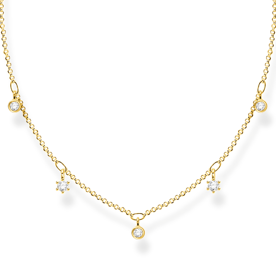 Collier pour femme en argent 925, cubic zirconium - KE2071-414-14-L45V - Thomas Sabo