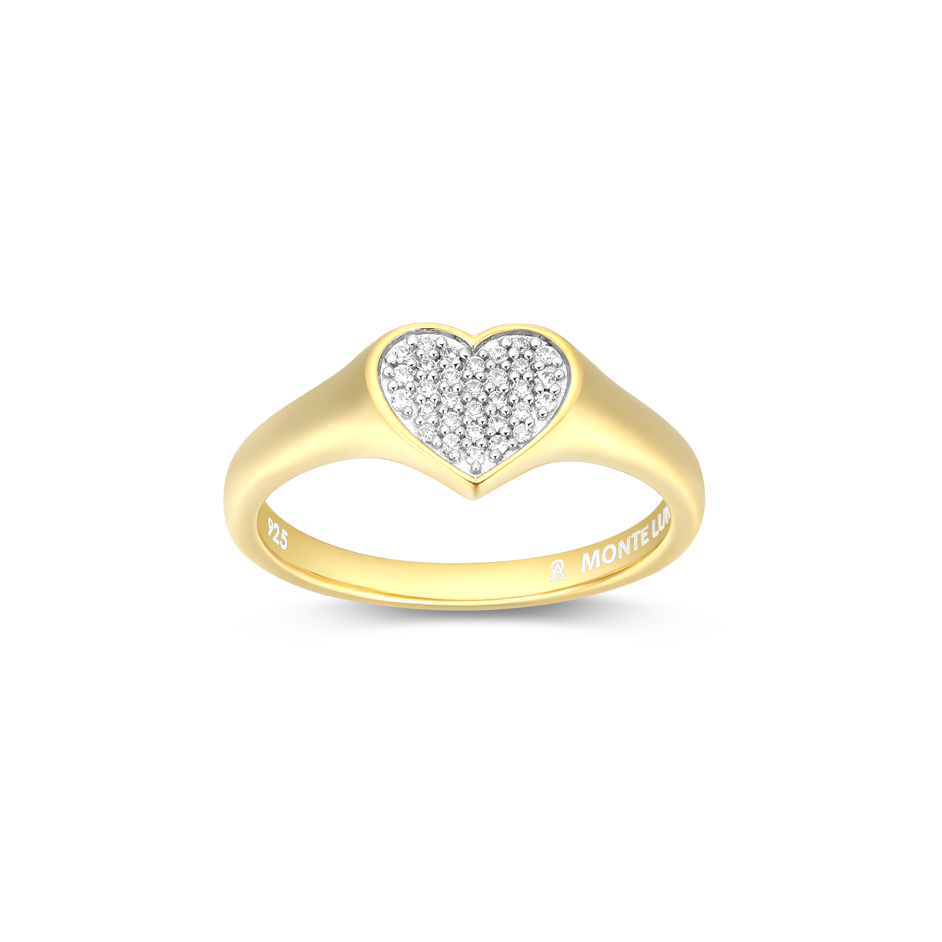 Bague pour femme en argent 925, 0.10 carat de diamants laboratoires - 34AQ7JKHAC - M by Monte Luna