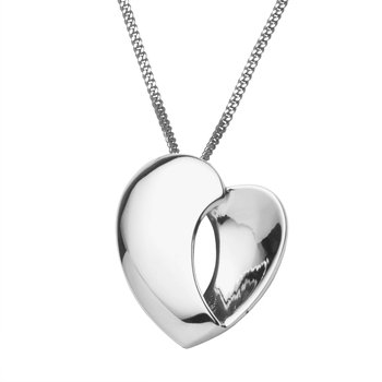 Pendantif+chaine argent 925, coeur