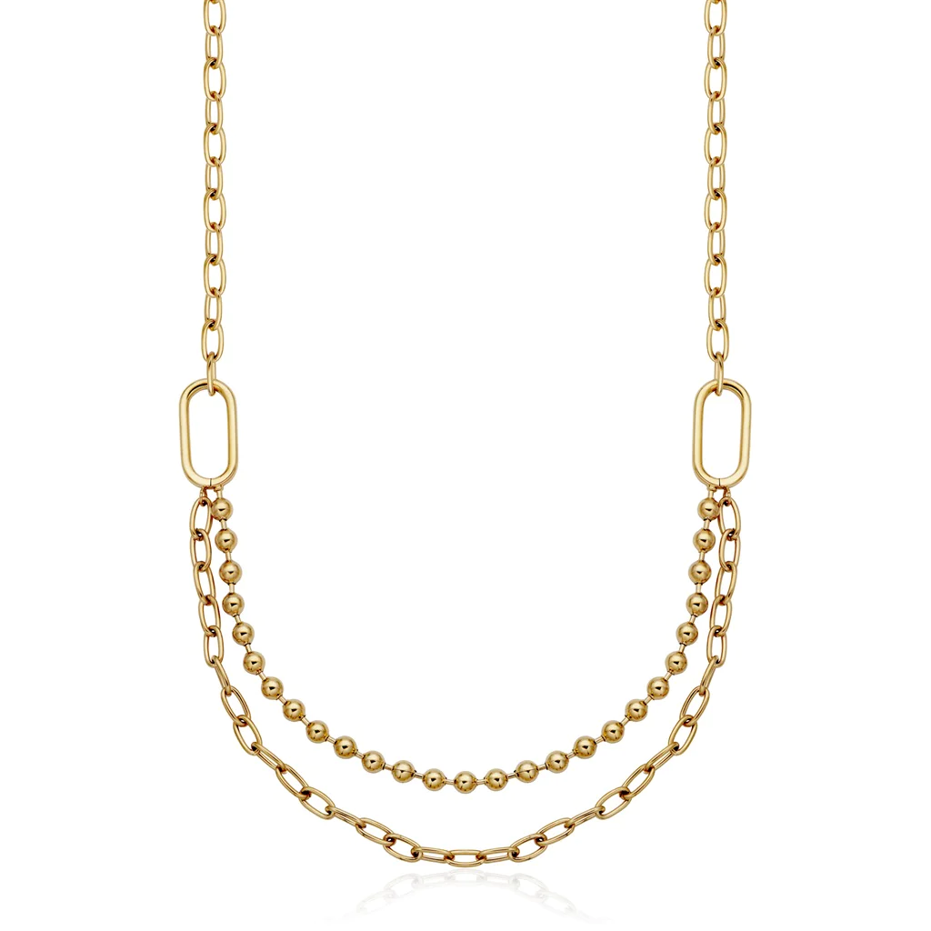 Collier double pour femme en stainless - T0XG100218 - Steelx