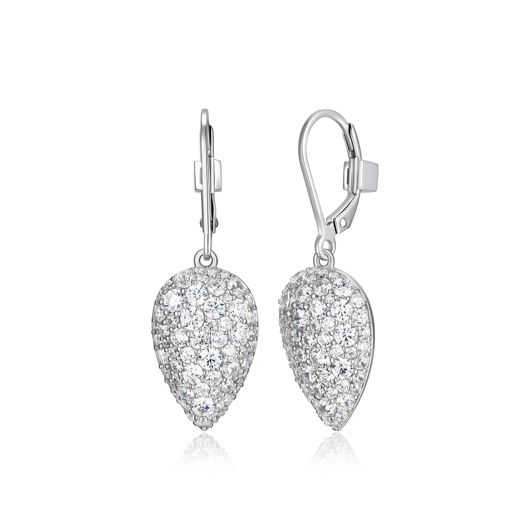 Boucles d'oreilles pour femme en argent 925, cubic zirconium - R2LCMT0003 - ELLE