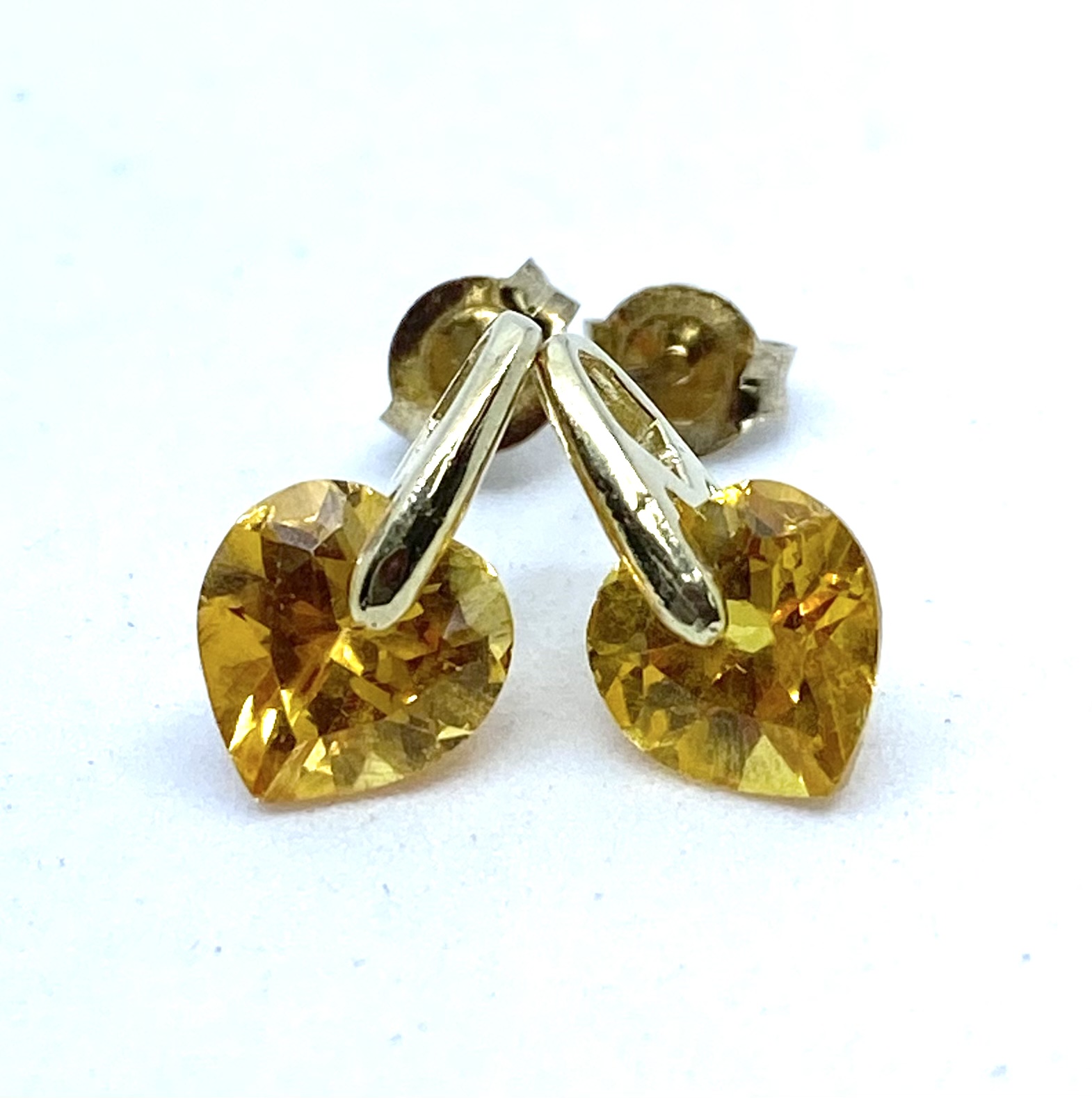 Boucles d'oreilles pour femme en or 10K, pierres synthétique du mois de novembre