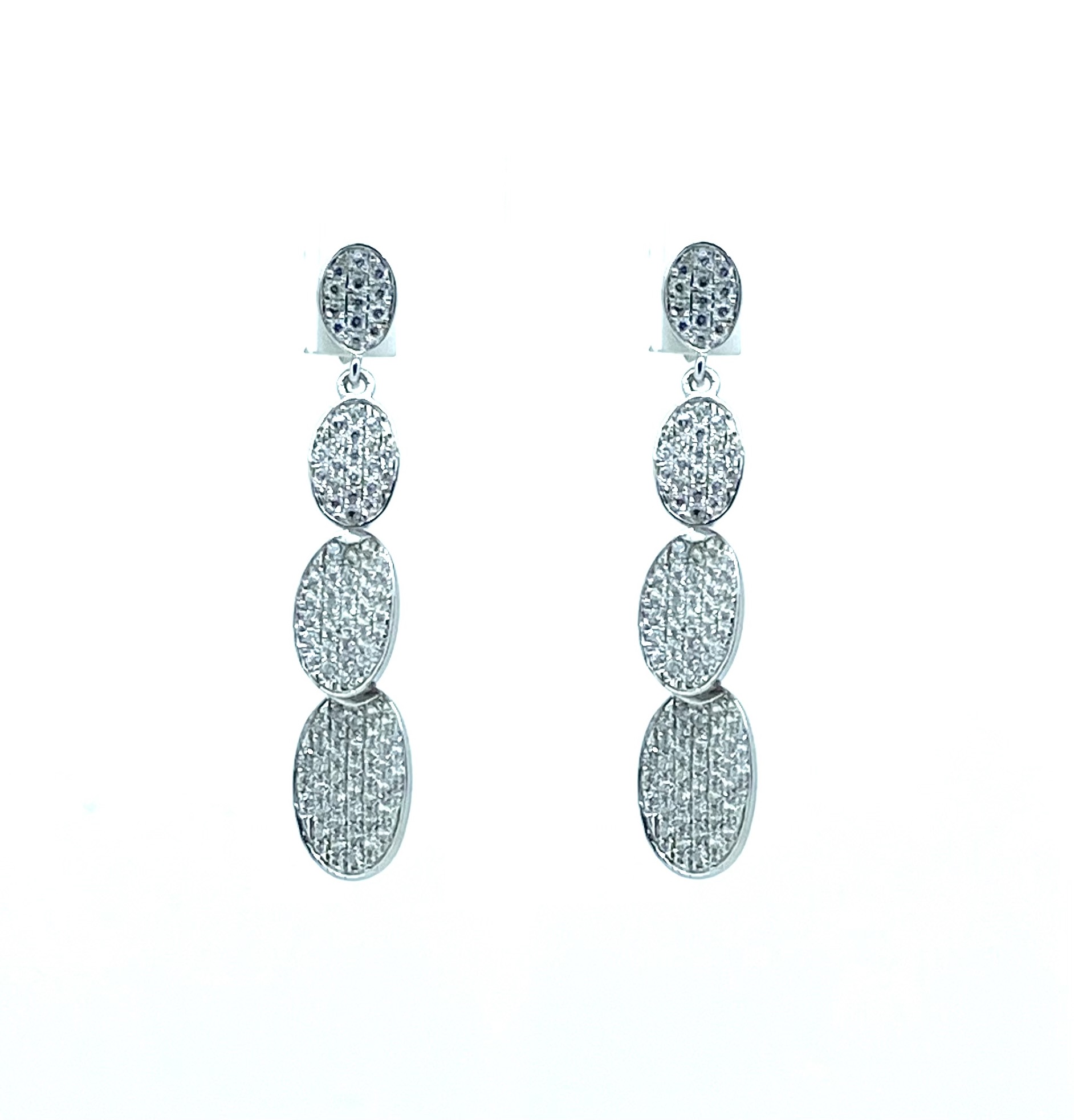 Boucles d'oreilles pour femme en argent 925, cubic zirconium - BO425 - Divers