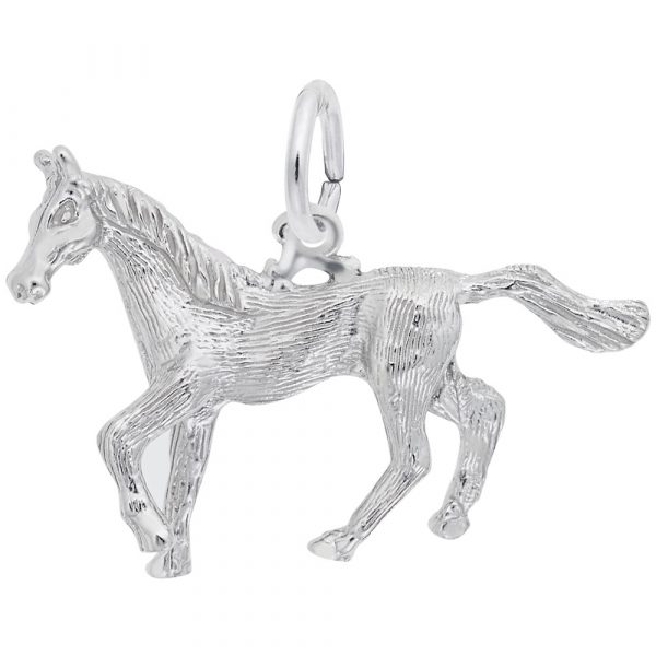 Pendentif en argent 925, cheval