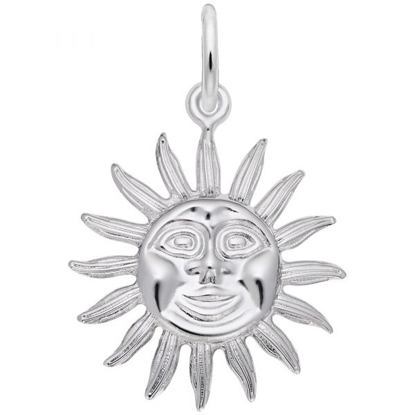Pendentif en argent 925, soleil