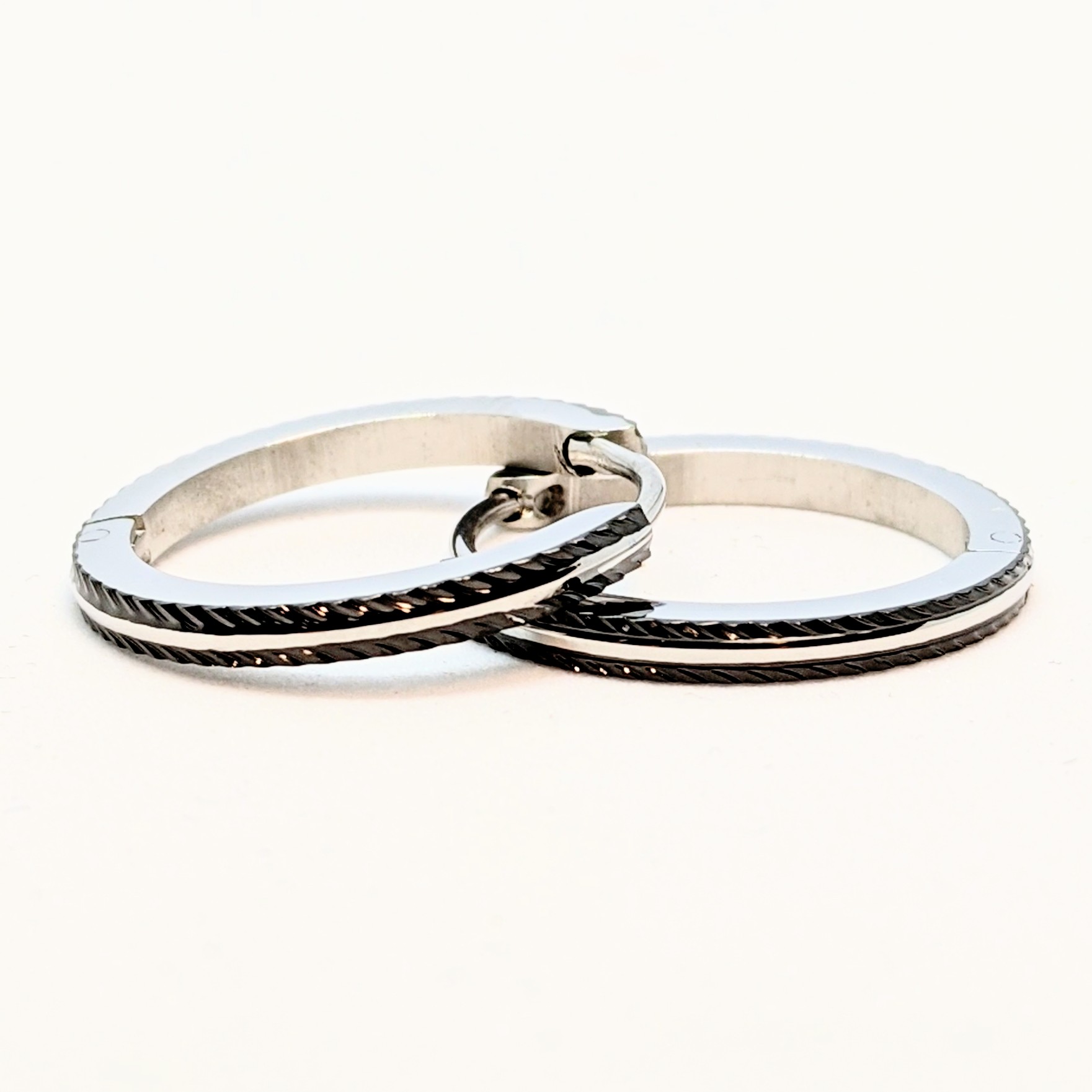 Boucles d'oreilles pour femme en stainless, 2 couleurs