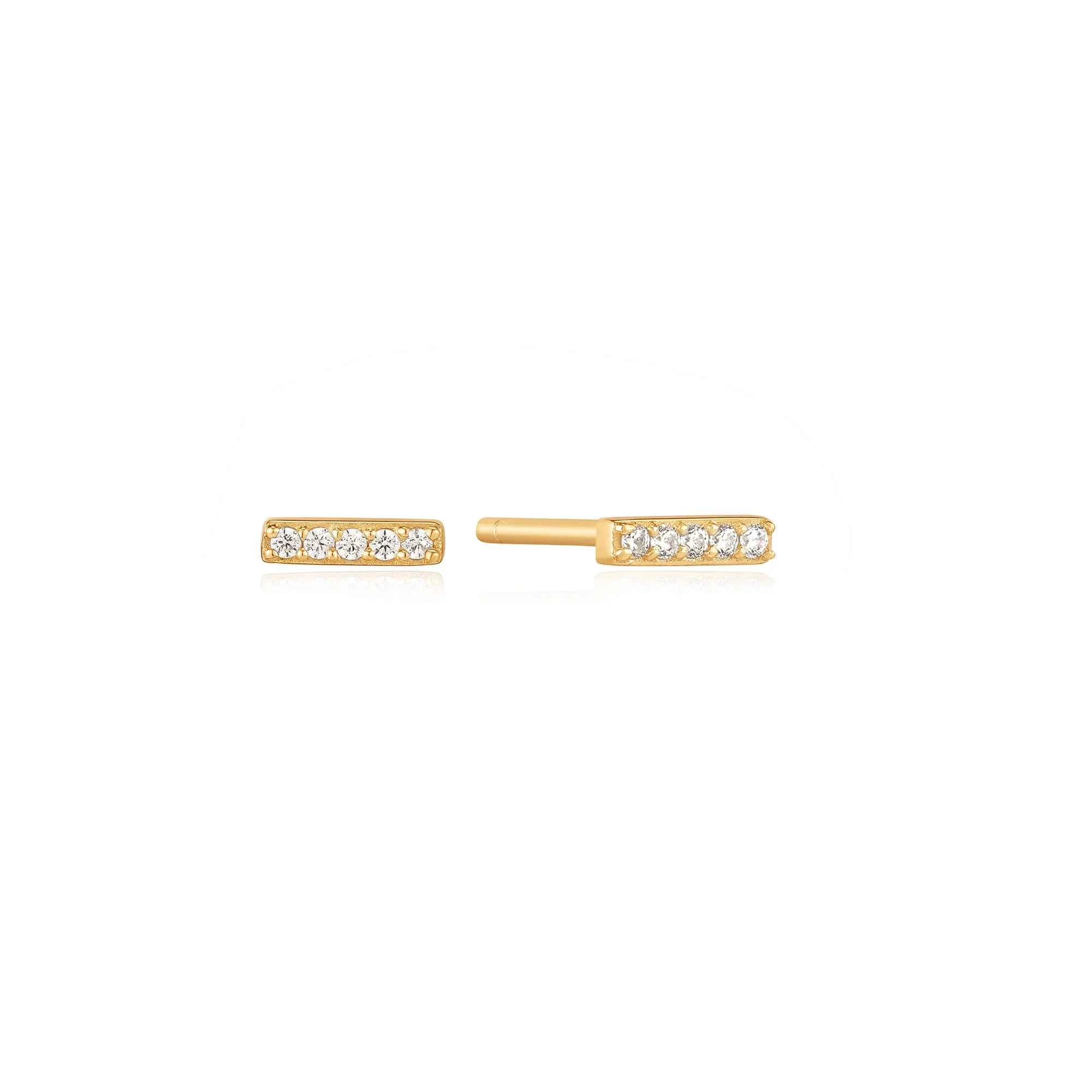 Boucles d'oreilles pour femme en argent 925, zircons - E037-01G - Ania Haie