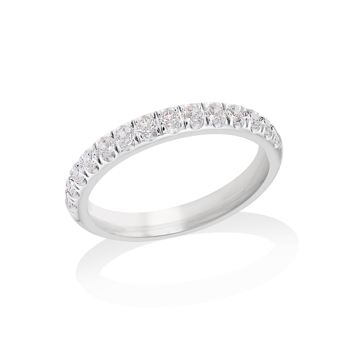 Jons semi-éternité pour femme en stainless, zircons