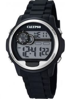 Montre pour homme en stainless, bracelet de silicone, 10ATM - K5667/1 - Calypso