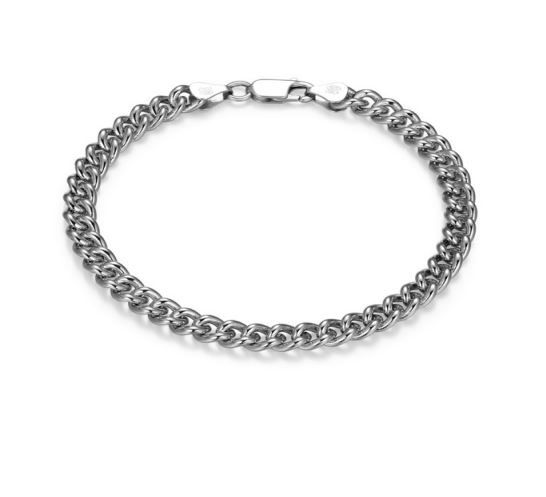 Bracelet pour homme en argent 925, gourmette