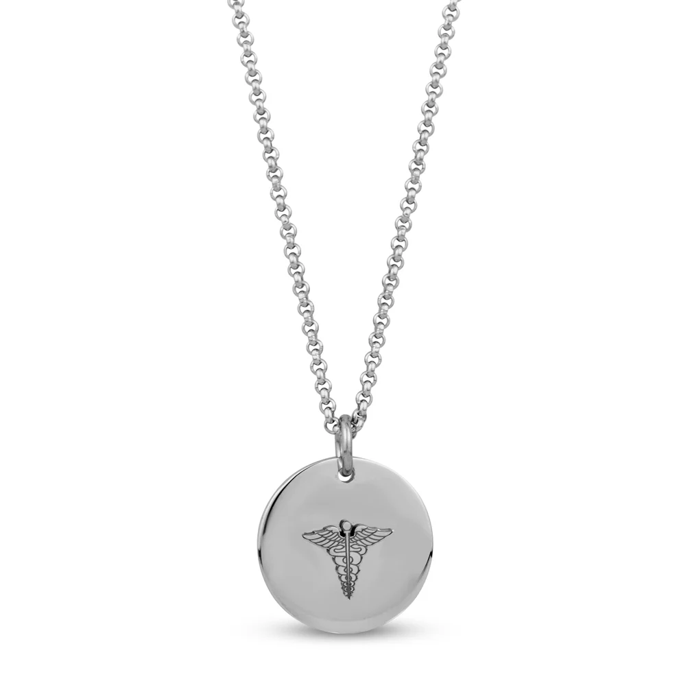 Pendentif médical en stainless - SSP203W - Arezzo