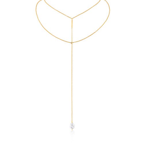 Collier pour femme en argent 925, zircon