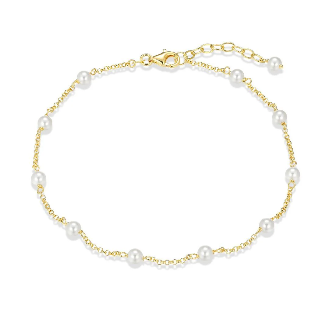 Chevillère pour femme en argent 925, perles - 31ACY9BG48 - Reign