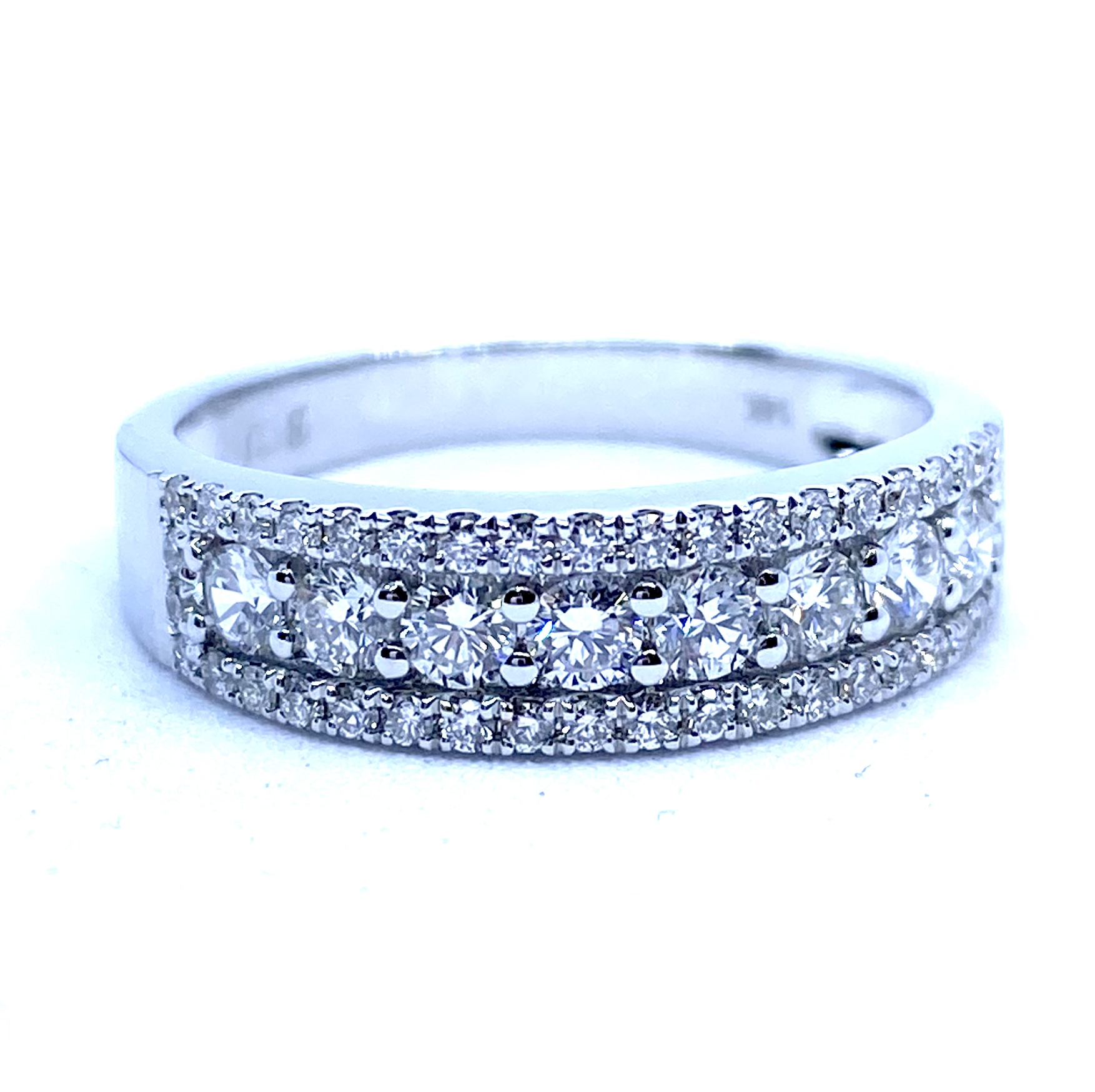 Bague pour femme en or 14k, 0.71 carat de diamants