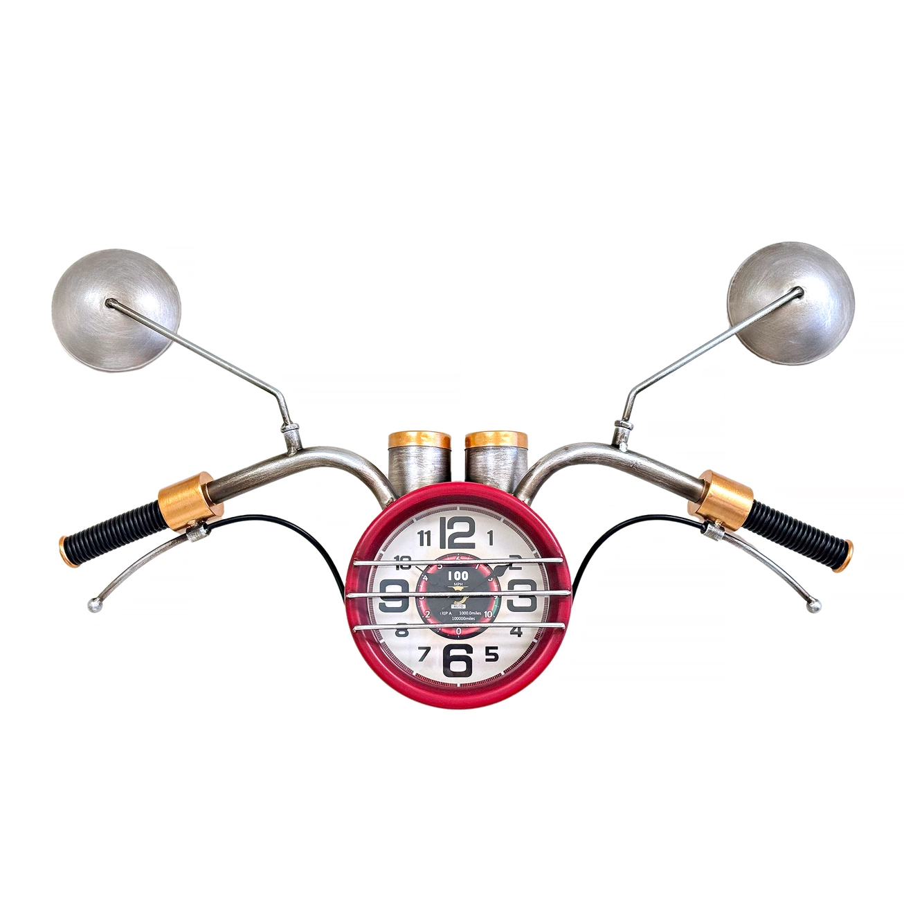 Horloge murale de moto avant, Dimensions : 66 x 10,2 x 35,6 cm (26 x 4 x 14 in) Poids : 11,34 kg (25 lb) - WC1996 - Divers
