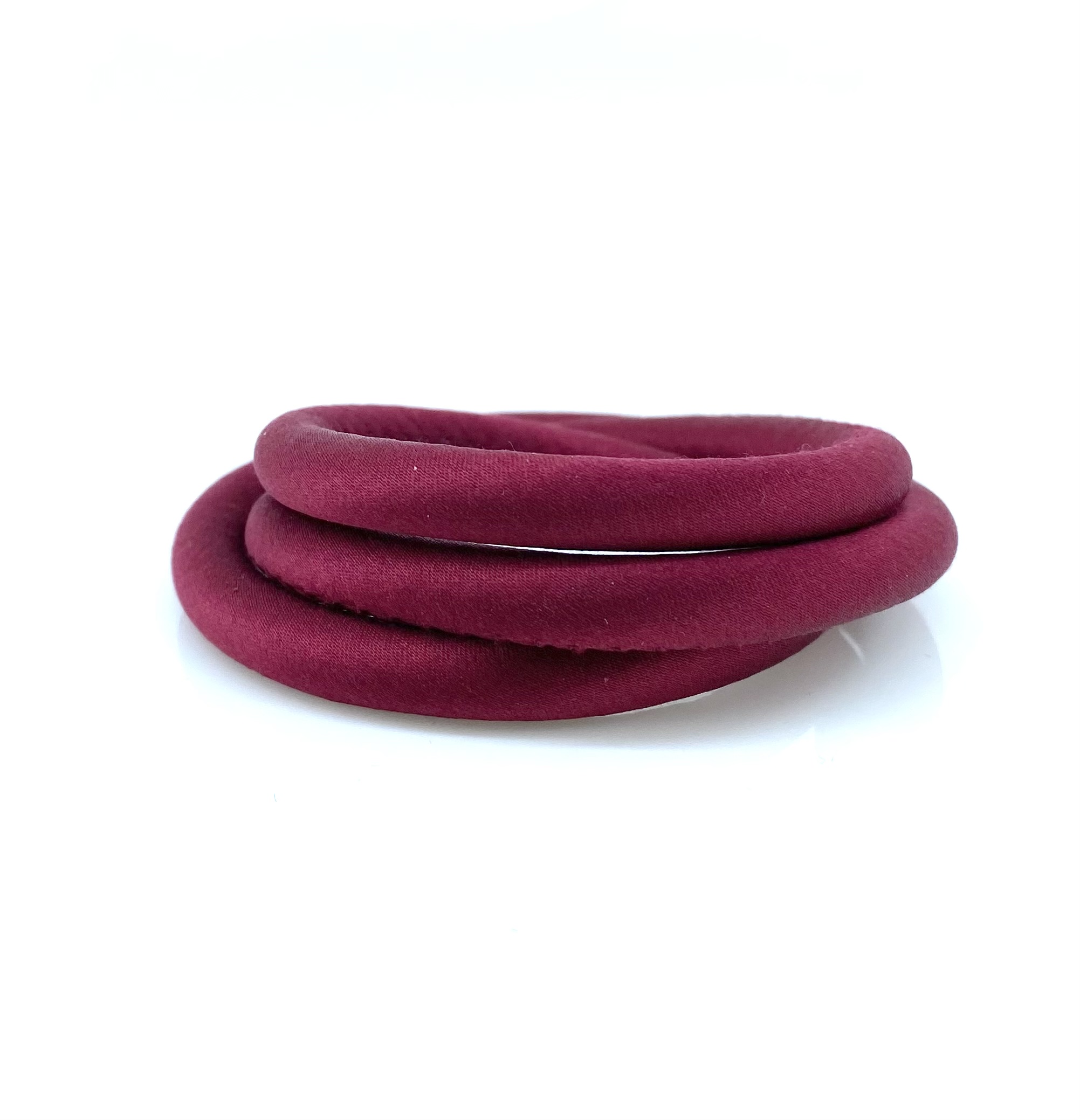 Bracelet triple pour femme en soie et stainless